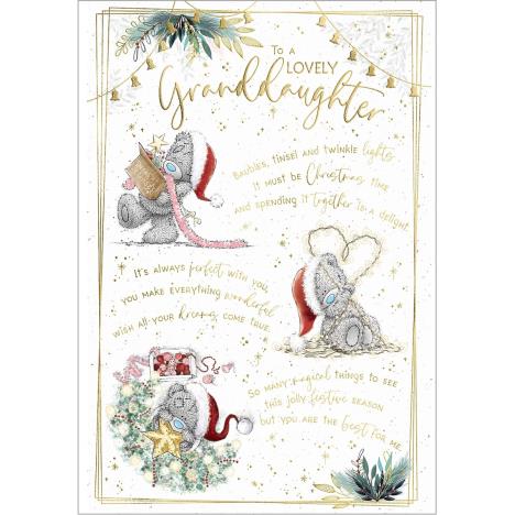 Lovely Granddaughter Verse Me to You Bear Christmas Card £3.59